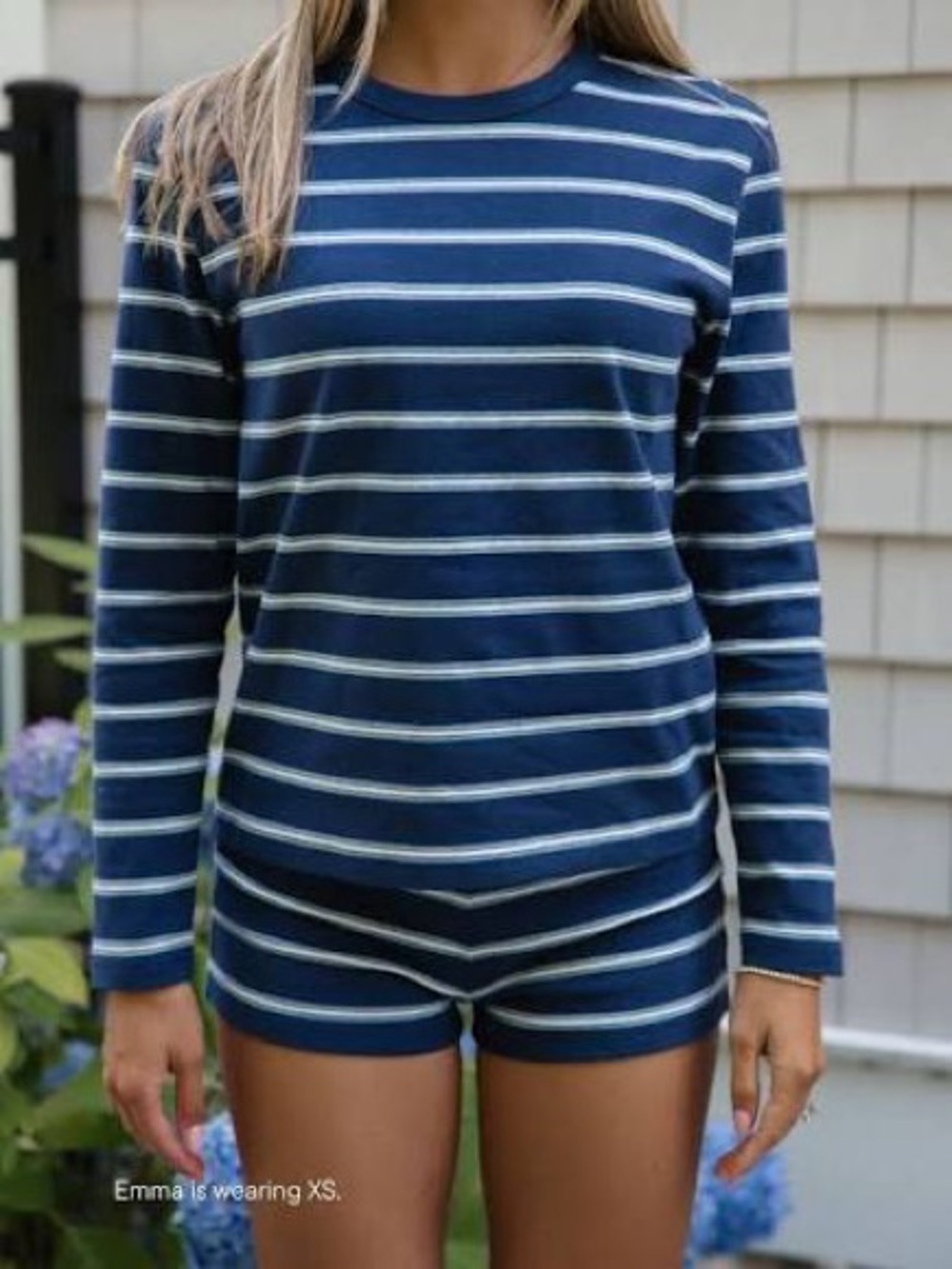PARKE Maggie & Emma Long Sleeve Striped T-Shirt & Shorts SET!!